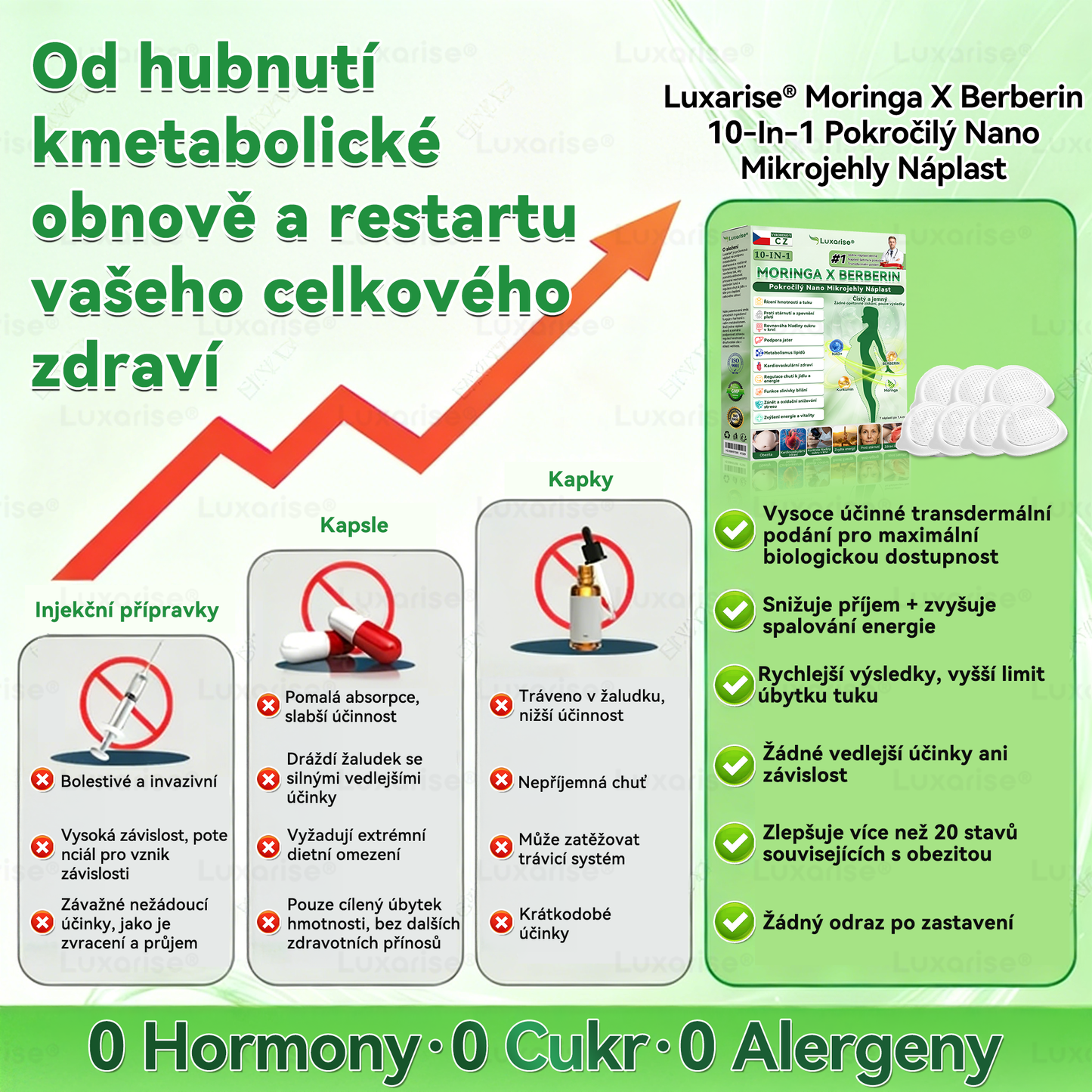 Oficiální obchod  |👩‍⚕️𝗟𝘂𝘅𝗮𝗿𝗶𝘀𝗲® MORINGA X BERBERIN  10-IN-1 Pokročilý Nano Mikrojehly Náplast(Jedna náplast denně, viditelné změny již za 7 dní) ✅ Pomáhá při obezitě, cukrovce, spánkové apnoe, problémech s klouby a dalších potížích🌺