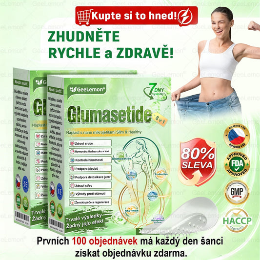 🔥Doporučeno Fakultní nemocnicí Motol · 👩‍⚕️ Oficiální prodejna BENU | 🎁 𝐆𝐞𝑒𝑙𝑒𝐦𝐨𝐧® Glum𝐚𝐬𝐞tide 8 v 1 – Zeštíhlující nano mikrojihlový náplast 🇨🇿 Jen 1× denně ✅ Viditelné změny za 7 dní – na obezitu, kardiovaskulární zdraví, diabetes a kloubní problémy